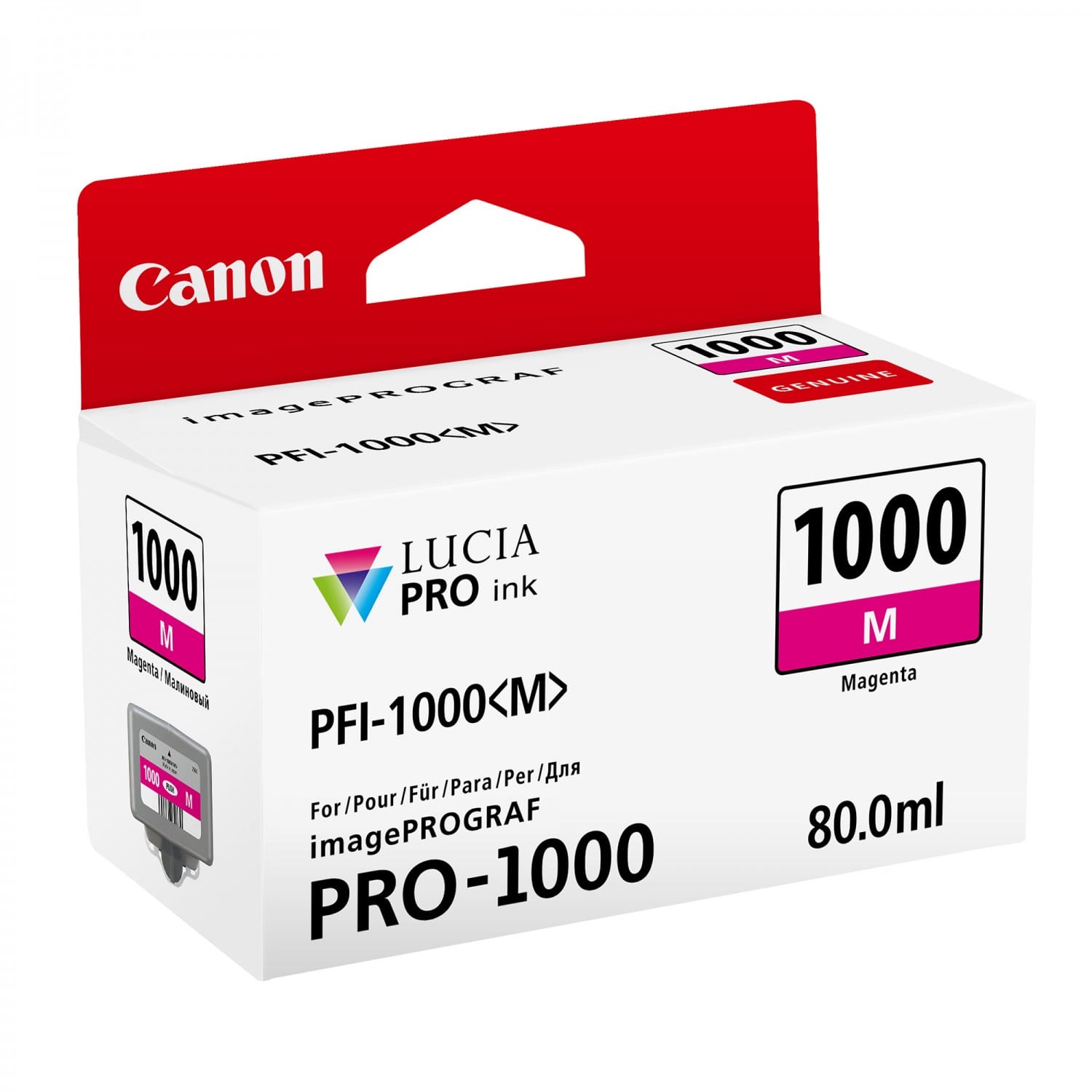 Cartouche PFI-1000M MAGENTA pour imagePROGRAF PRO-1000 (80ml)