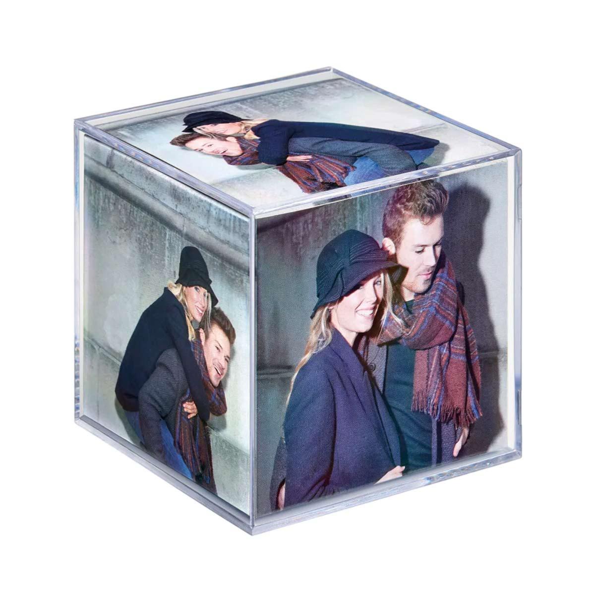 WALTHER Cube acrylique 9 x 9 cm - 6 vues  transparent