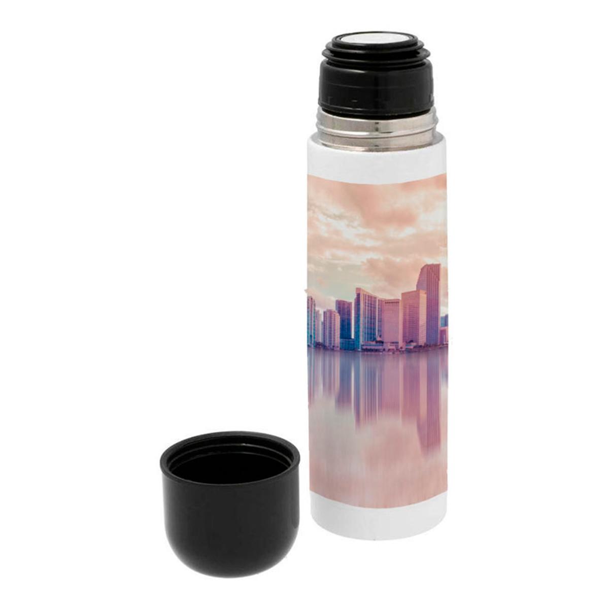 Gourde Thermos en Aluminium Blanc 500ml (17oz) à sublimer - Lot de 10