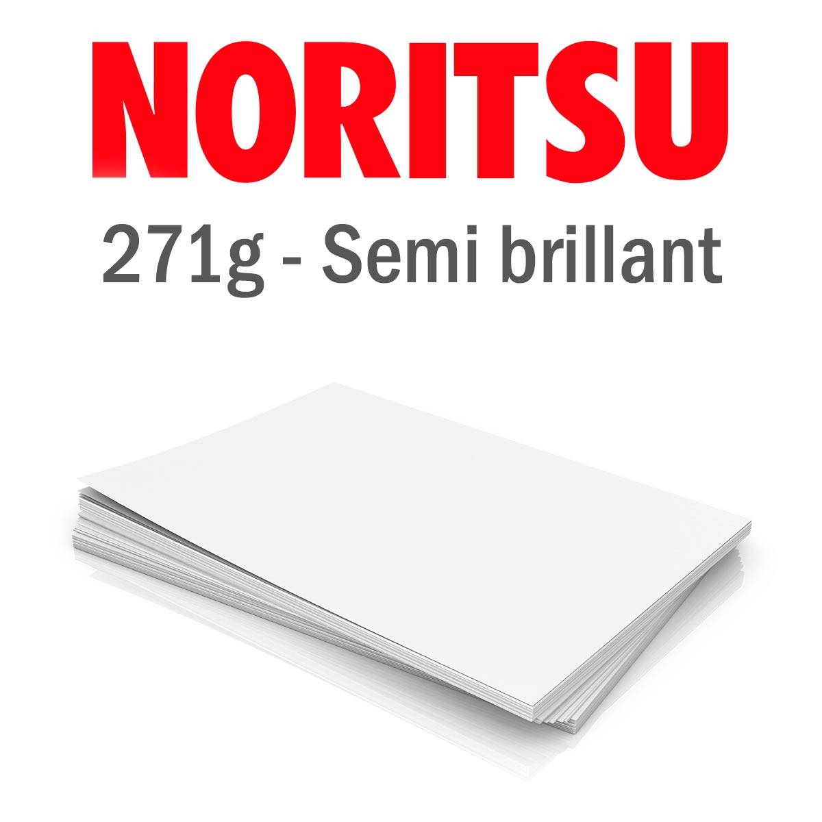 NORITSU Papier 271g Semi Brillant A4 cm Recto Verso