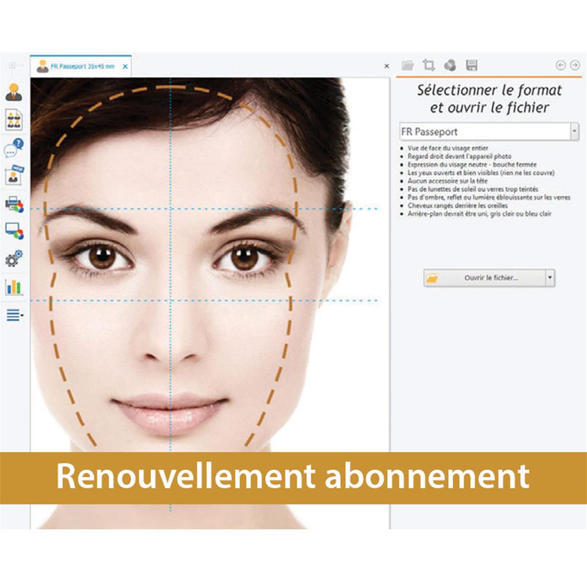 ID PHOTOS PRO 8 Renouvellement 1 an Abonnement Logiciel