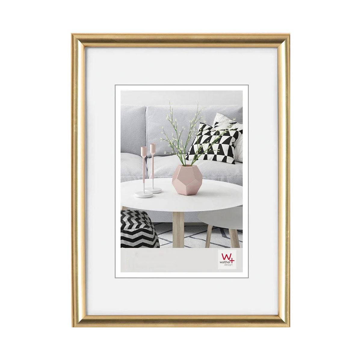 WALTHER Cadre plastique Galeria 15x20cm gold - Lot de 4