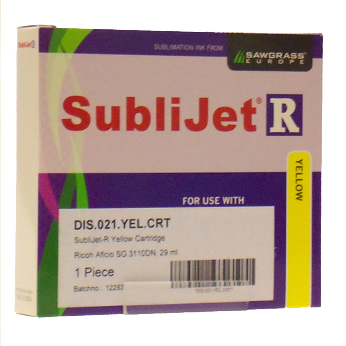 Encre SubliJet-R 29 ml Jaune pour Ricoh SG3110/7100DN