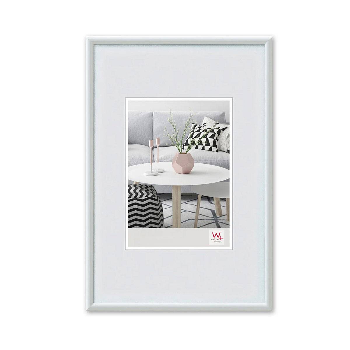 WALTHER Cadre plastique Galeria 30x40cm blanc - Lot de 4