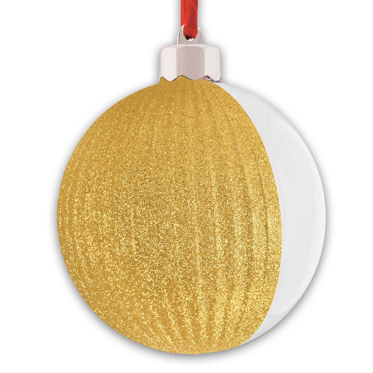 ZEP Boule Décoration verso or et paillettes - Lot de 12