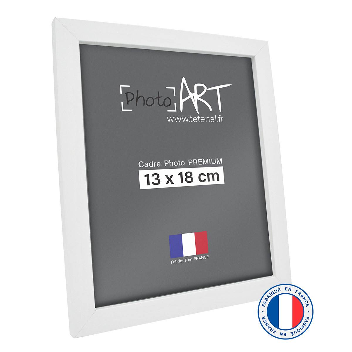 PHOTO ART PREMIUM Cadre bois 13x18 Blanc lot de 4