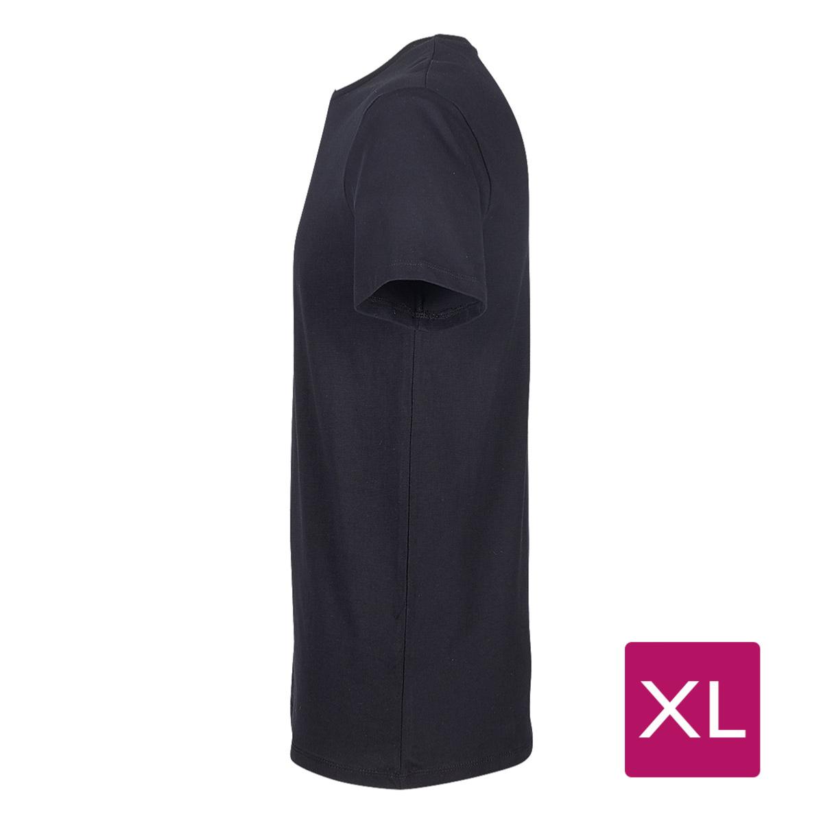 T-Shirt Noir Homme Taille XL prétraité pour impression DTG Lot de 10