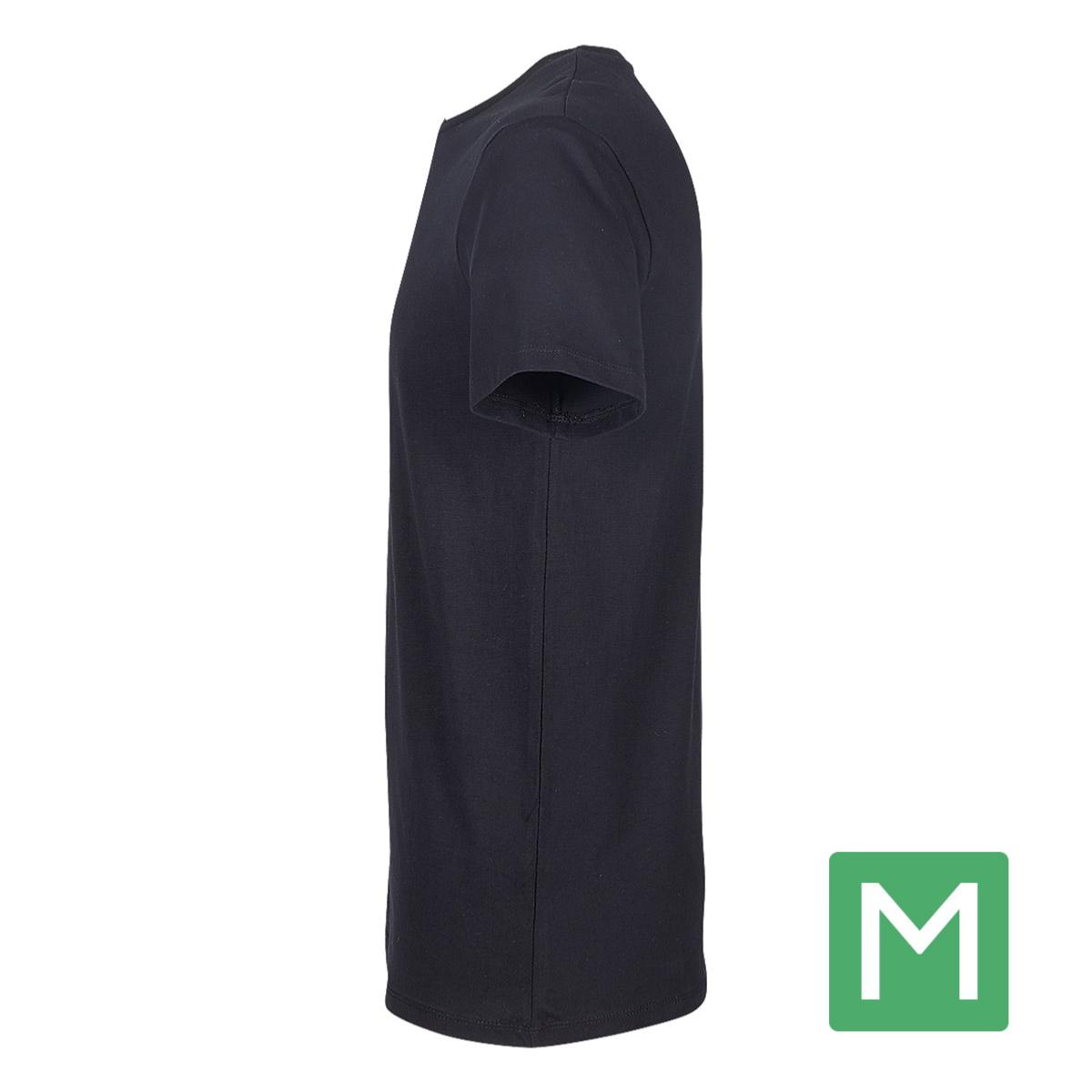 T-Shirt Noir Homme Taille M prétraité pour impression DTG Lot de 10