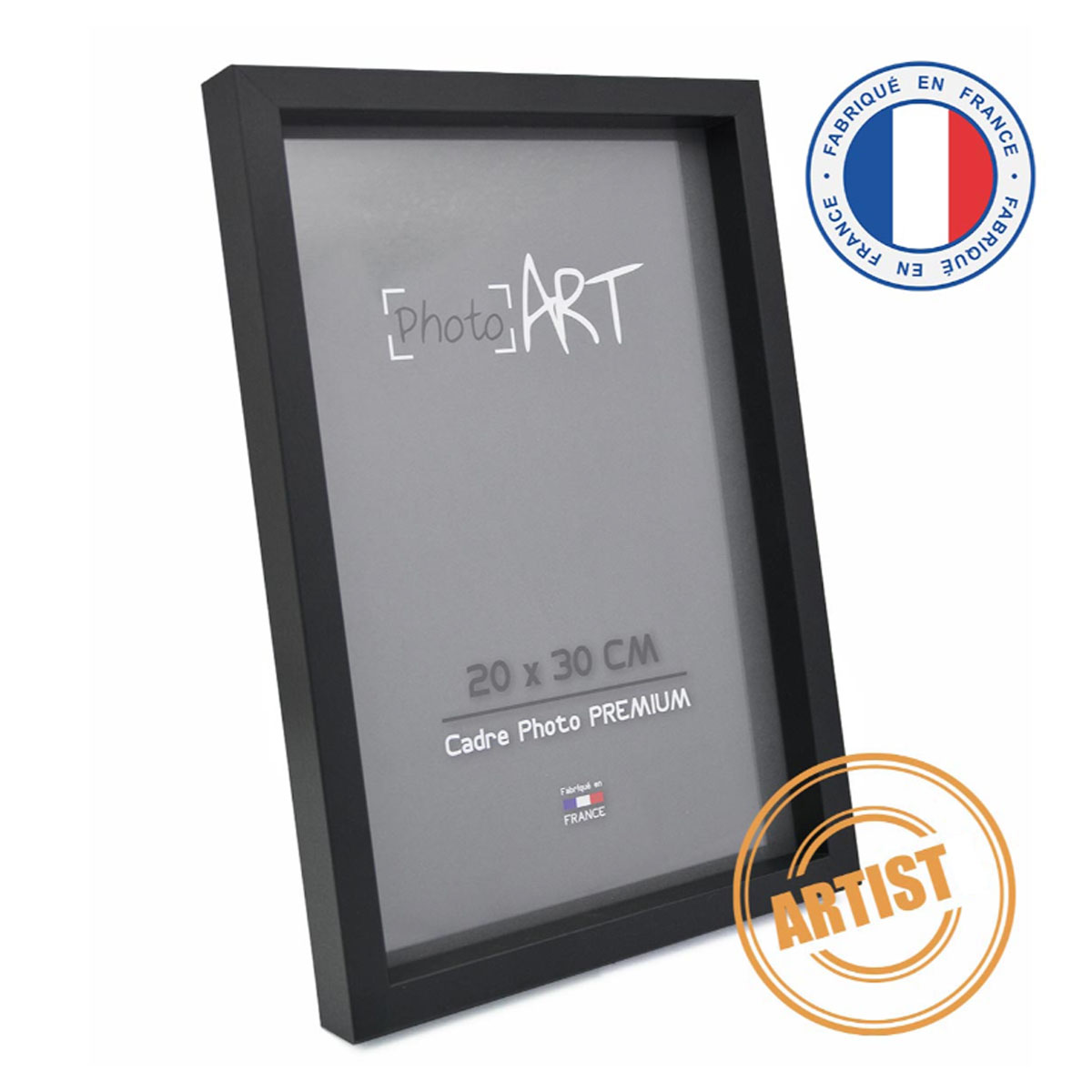 PREMIUM Artist Cadre bois 20x30 Noir lot de 4