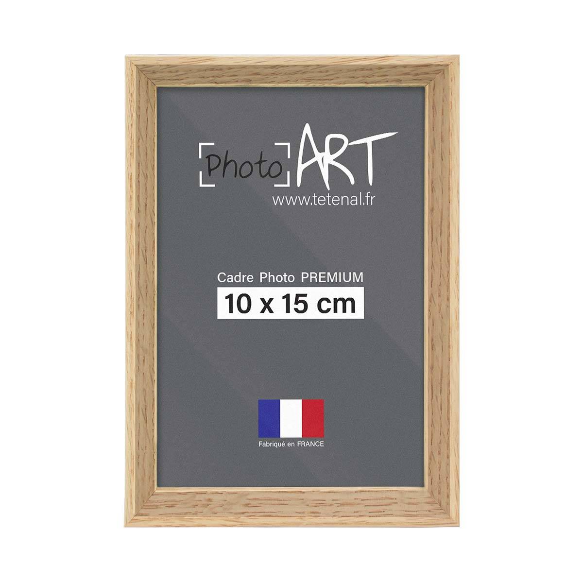 PHOTO ART PREMIUM Massif Cadre bois 10x15 Chêne lot de 4
