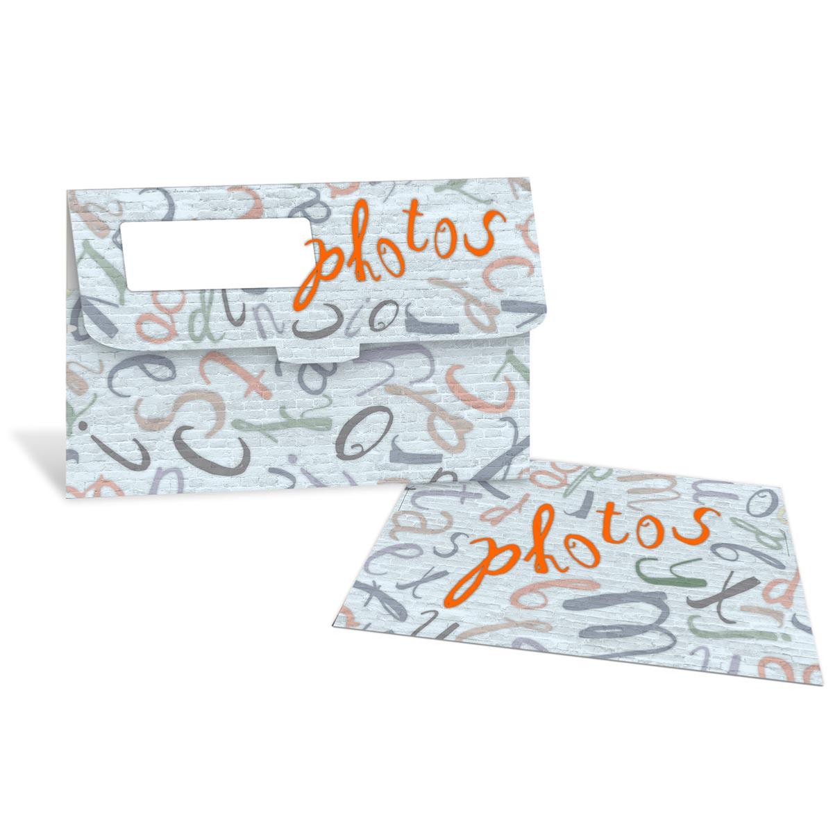 ENVELOPPE Scolaire LETTRES pour photo jusqu'au 20x30 - Lot de 100