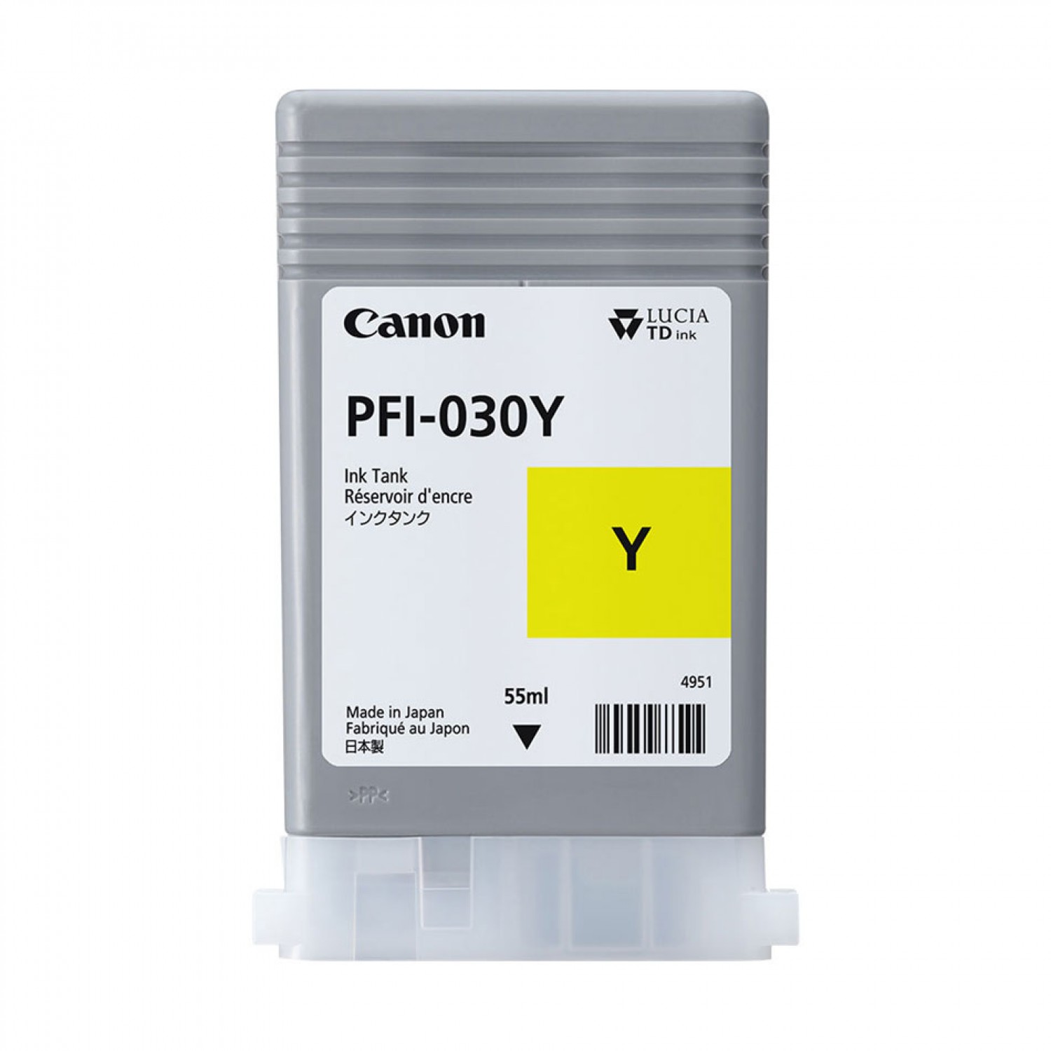 Cartouche d'encre traceur PFI-030Y JAUNE pour TA-20/TA-30 et imagePROGRAF TM-240/TM-340 (55ml)