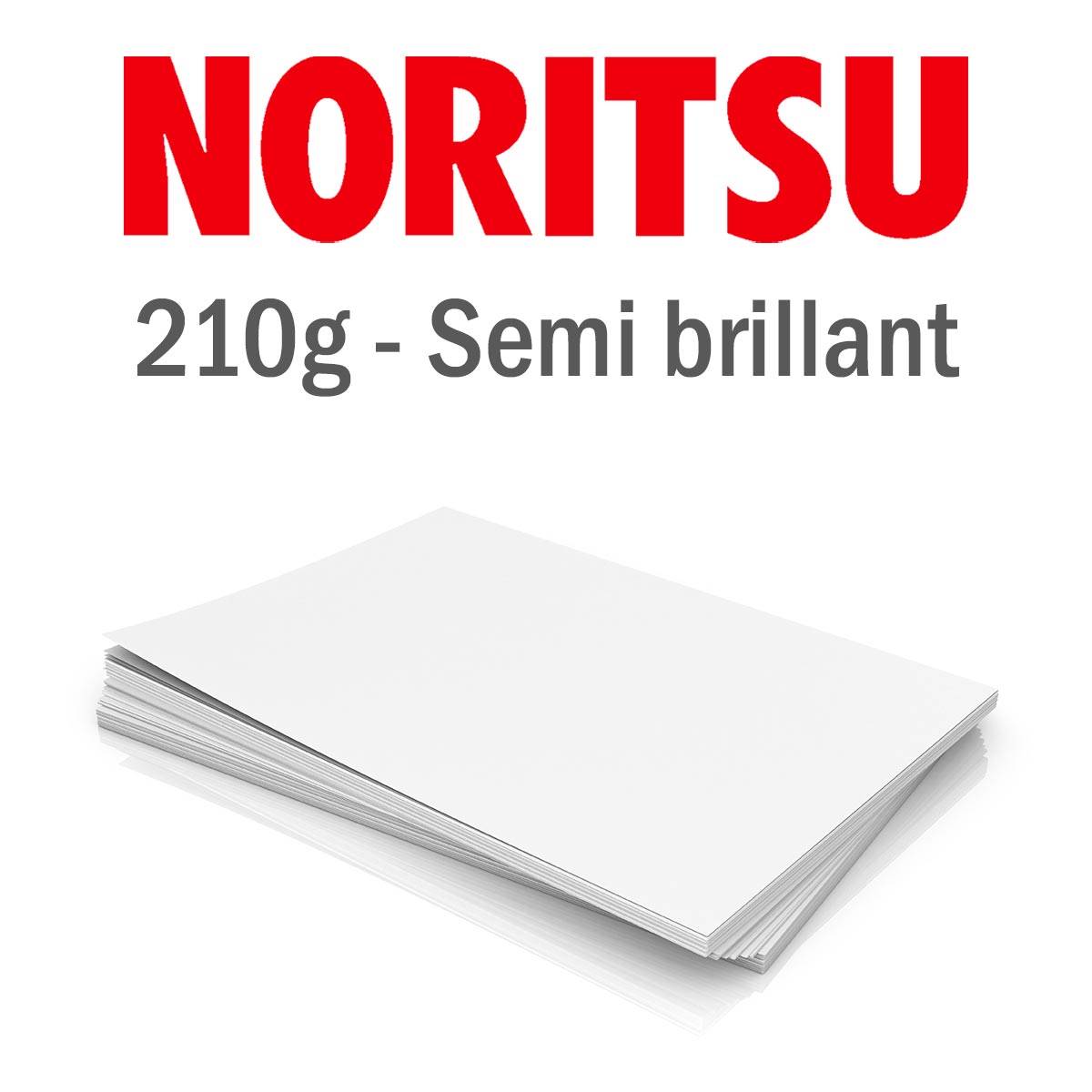 NORITSU Papier 210g Semi-brillant 10.2x16.2 cm Recto Verso