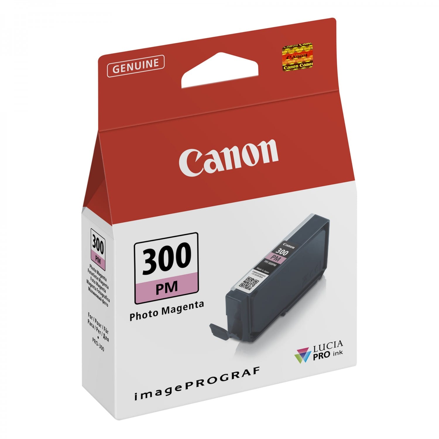Cartouche PFI-300PM MAGENTA PHOTO pour imagePROGRAF PRO-300 (14,4ml)