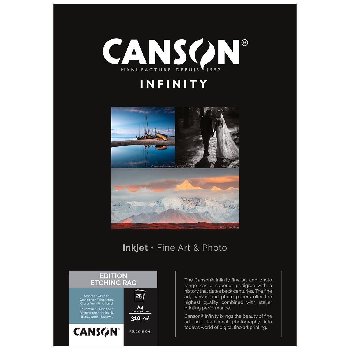 CANSON Infinity Papier Edition Etching Rag 310g A4 25 feuilles