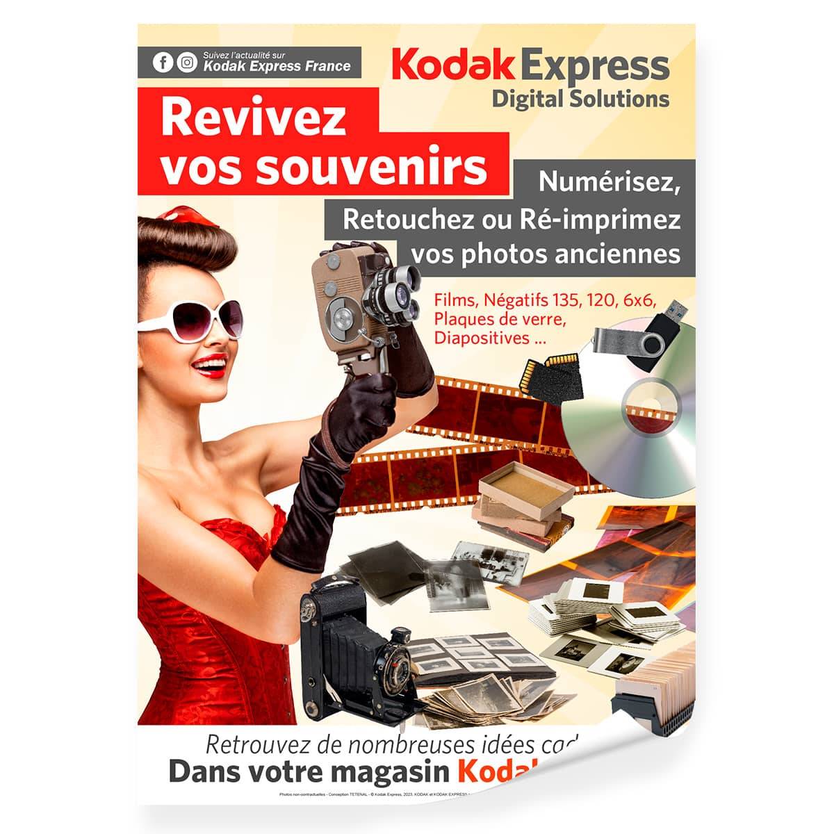 KODAK EXPRESS Poster Numérisation de photos anciennes