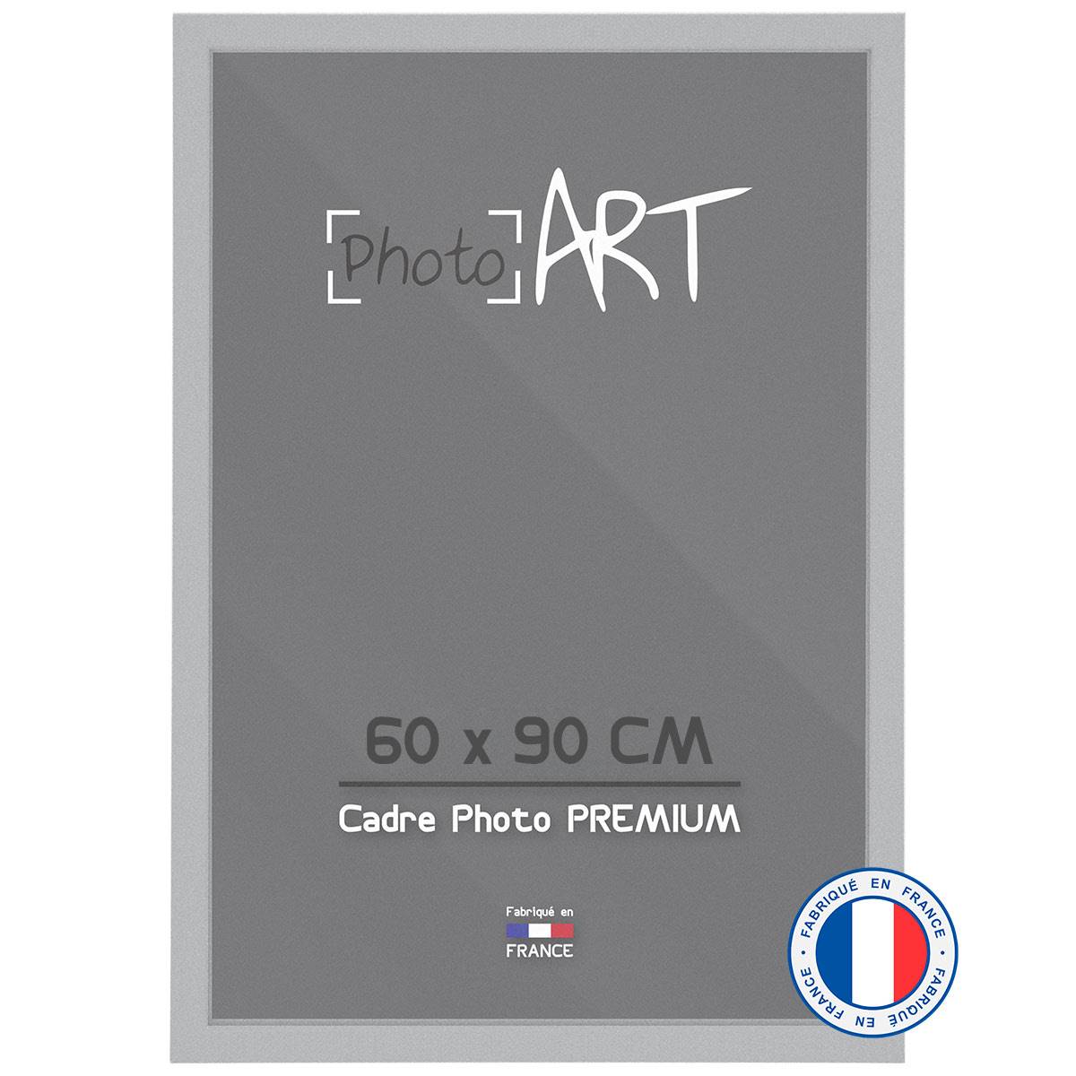 PHOTO ART PREMIUM Cadre bois 60x90 Argent lot de 4