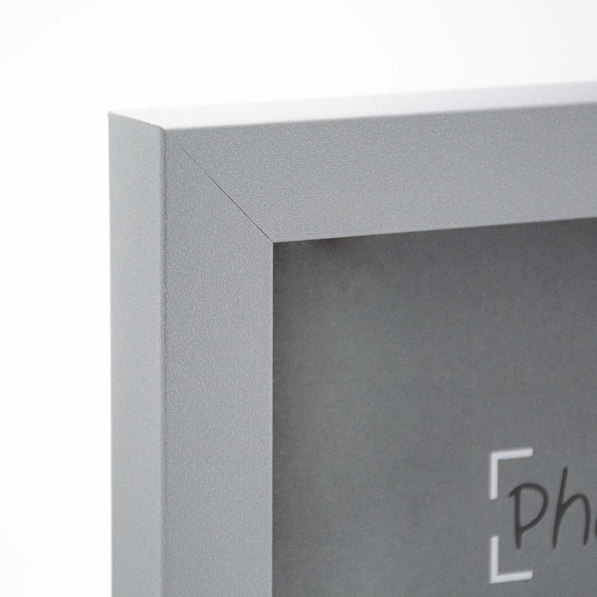 PHOTO ART PREMIUM Cadre bois 40x50 Argent lot de 4