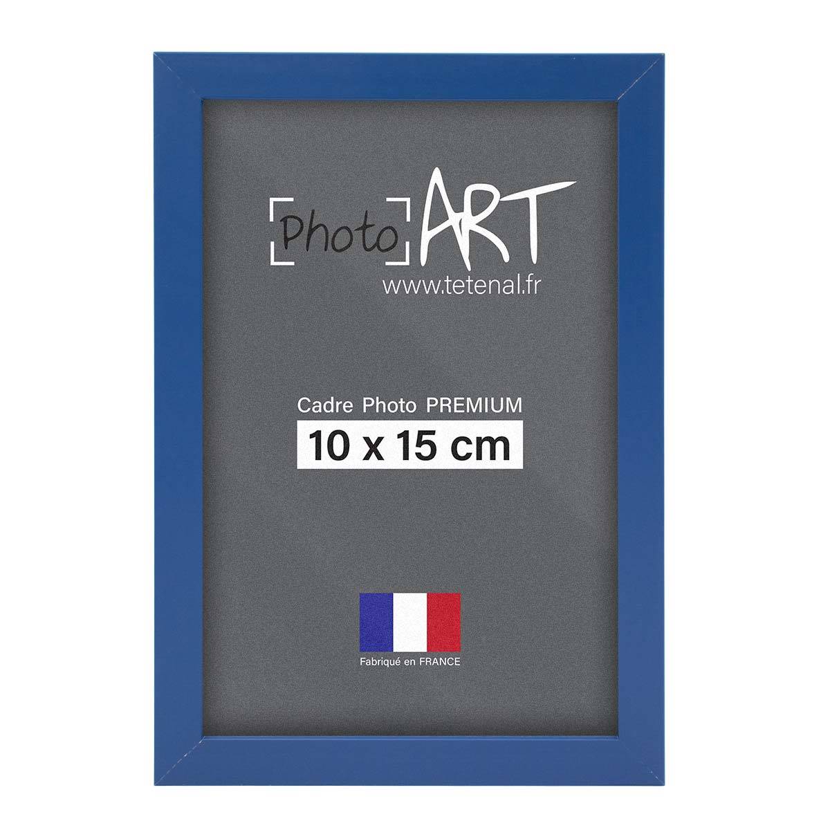 PHOTO ART PREMIUM Tonic Cadre bois 10x15 Bleu lot de 4