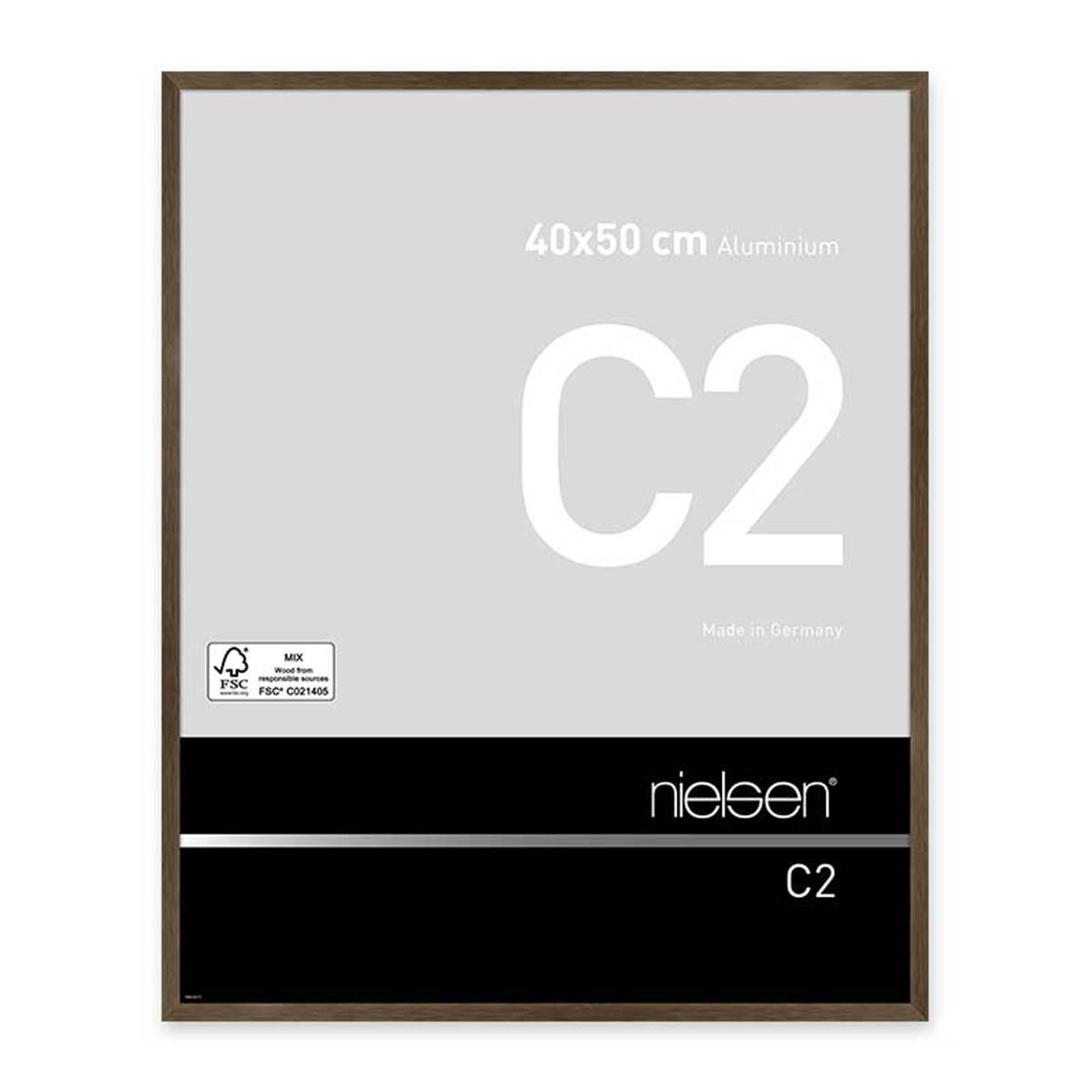 NIELSEN Cadre Photo Aluminium C2 40X50 - Ambre Mat Brossé