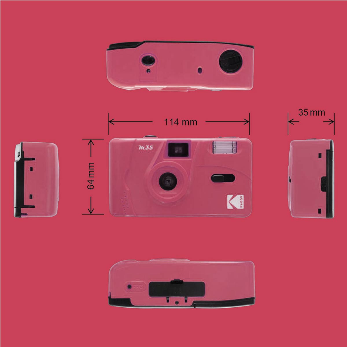 KODAK Appareil Photo Rechargeable M35 Rose