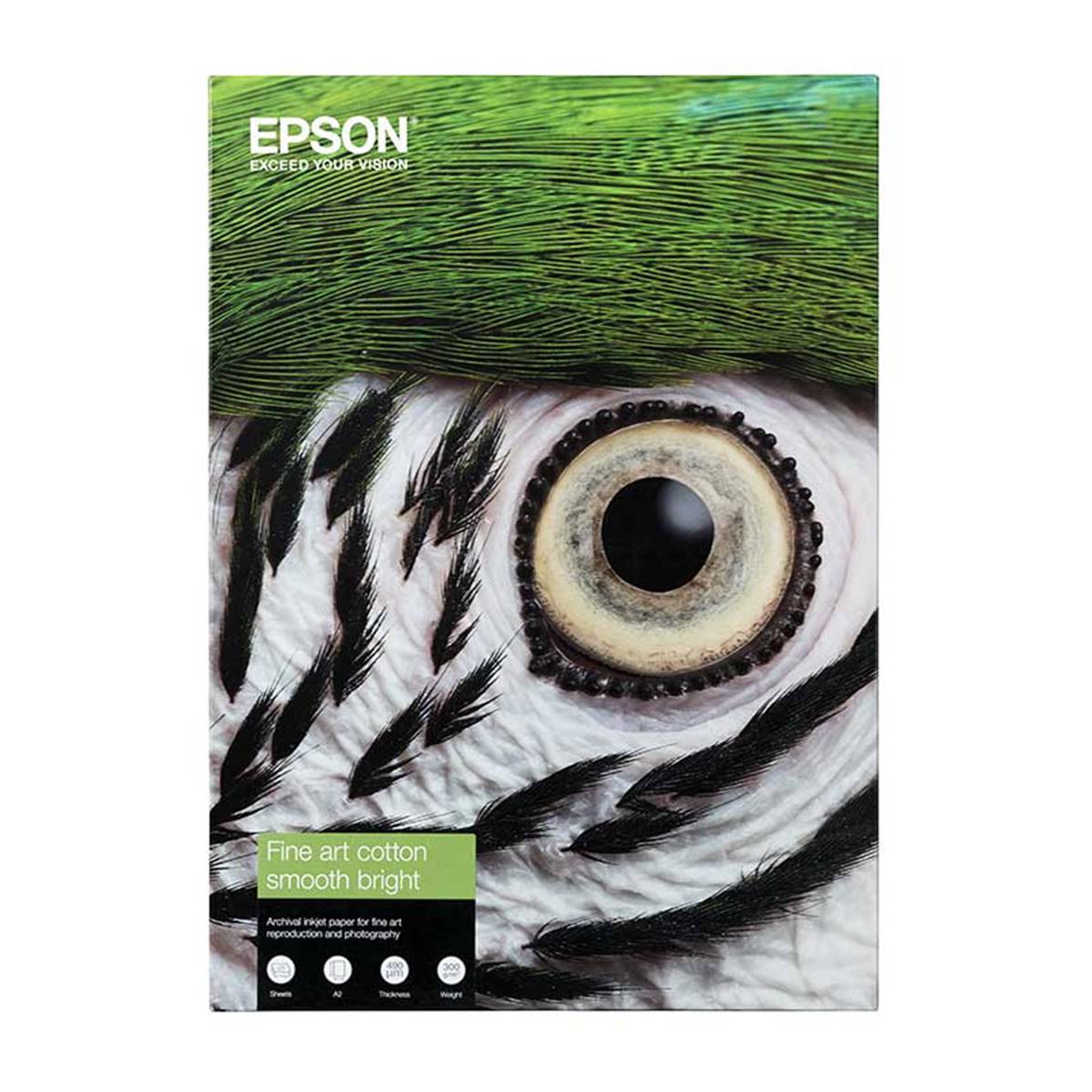 EPSON Papier Fine Art Cotton Smooth Bright Mat 300g A3+ 25 feuilles