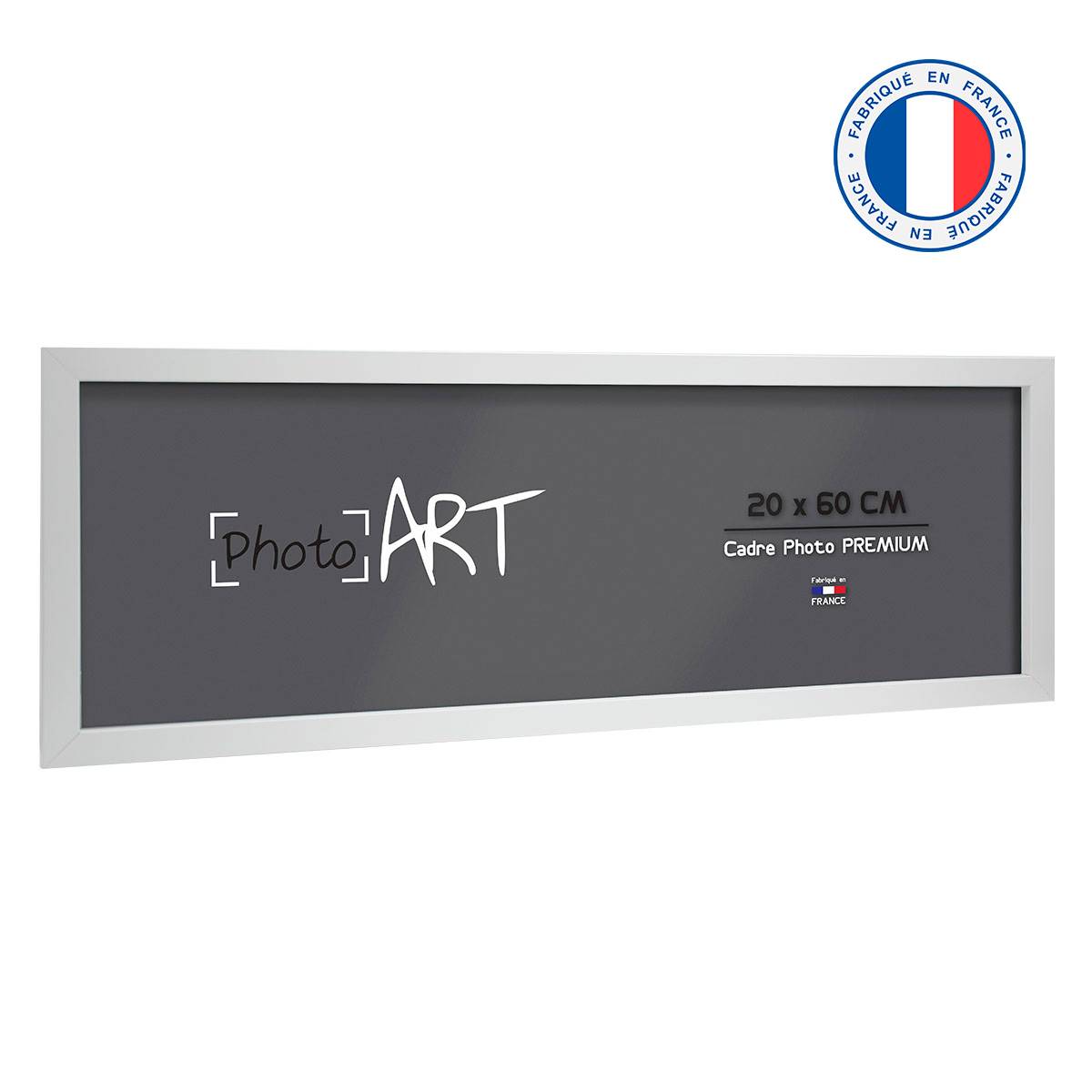 PHOTO ART PREMIUM Cadre bois 20x60 Blanc lot de 4