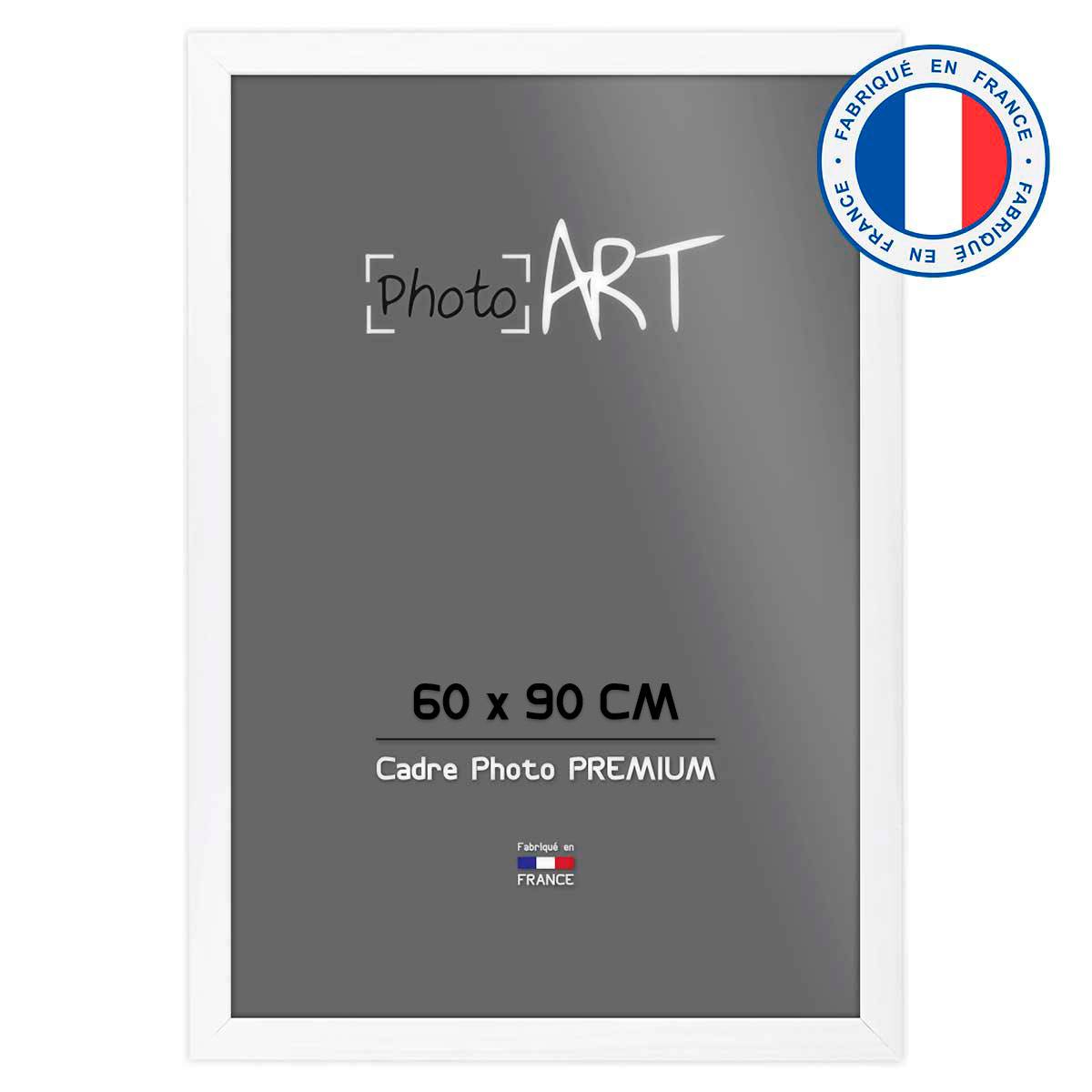 PHOTO ART PREMIUM Cadre bois 60x90 Blanc lot de 4