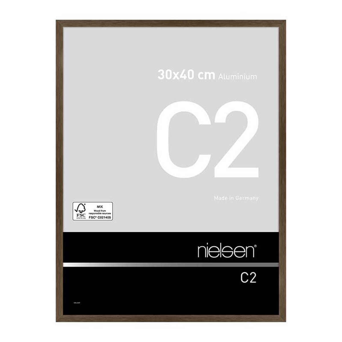 NIELSEN Cadre Photo Aluminium C2 30X40 - Ambre Mat