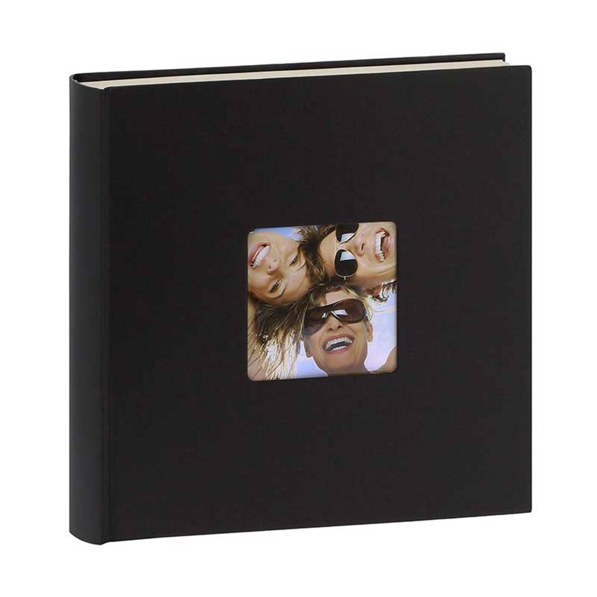 WALTHER Album Traditionnel Fun 30x30 - 400 vues - Noir - Lot de 2
