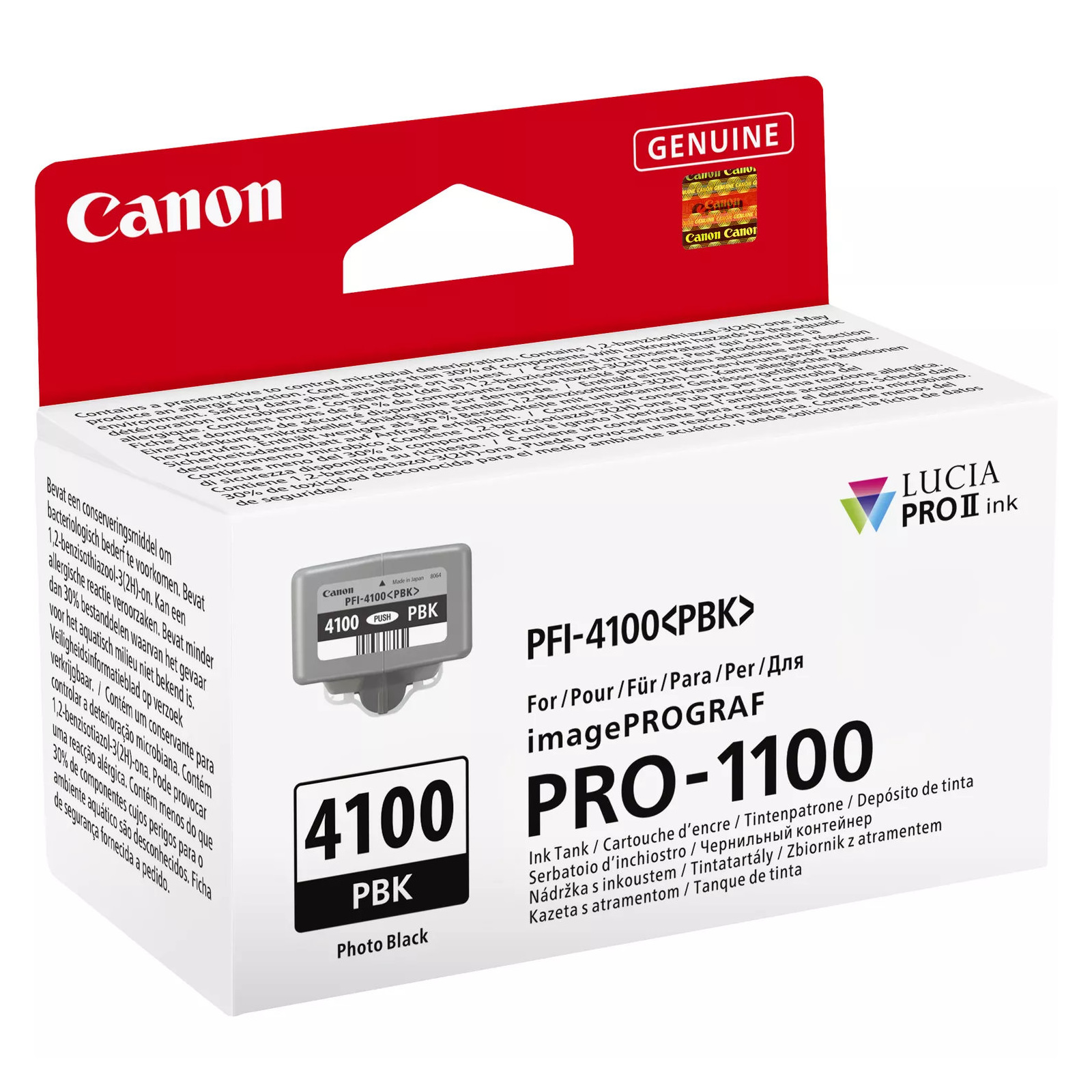 Cartouche PFI-41000PBK NOIR PHOTO pour imagePROGRAF PRO-1100 (80ml)