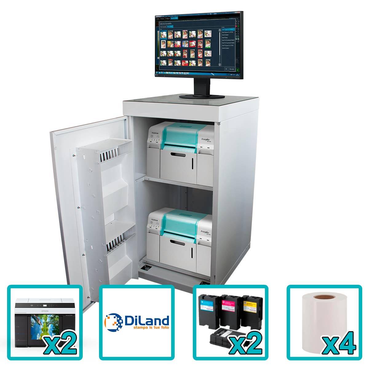 FUJIFILM DE100XD Microlab 2 (2 x DE100XD + PC Diland + Consommables)