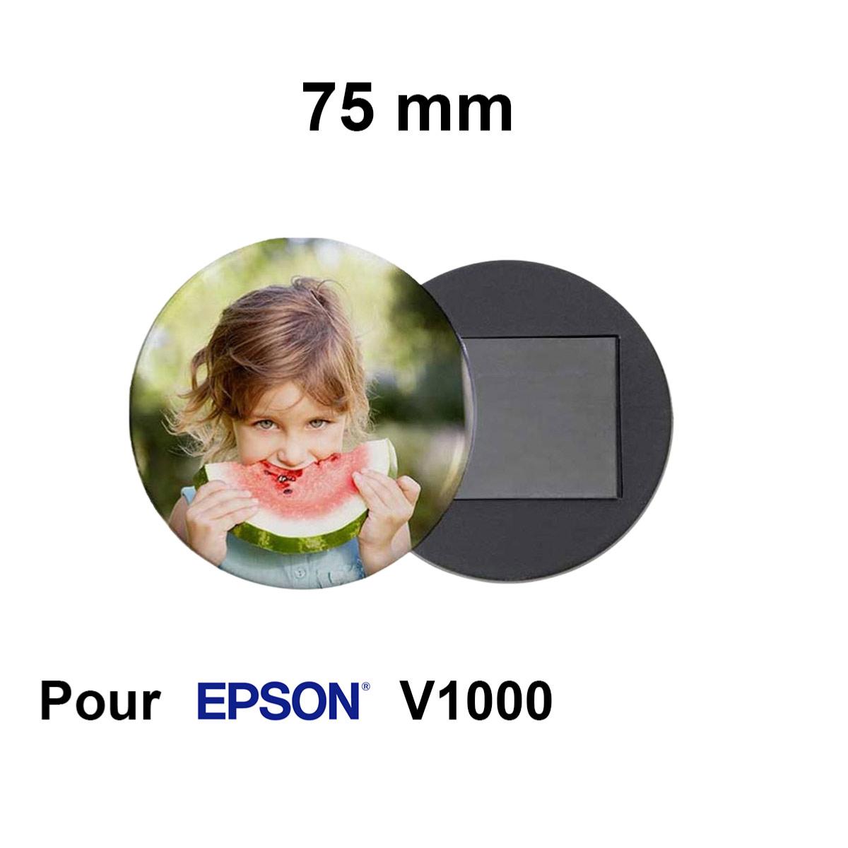 Magnet Frigo Ø75mm pour Epson V1000  - Lot de 100