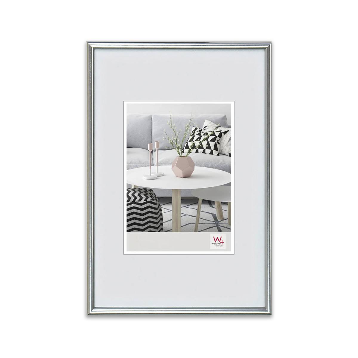 WALTHER Cadre plastique Galeria 20x30cm silver - Lot de 4