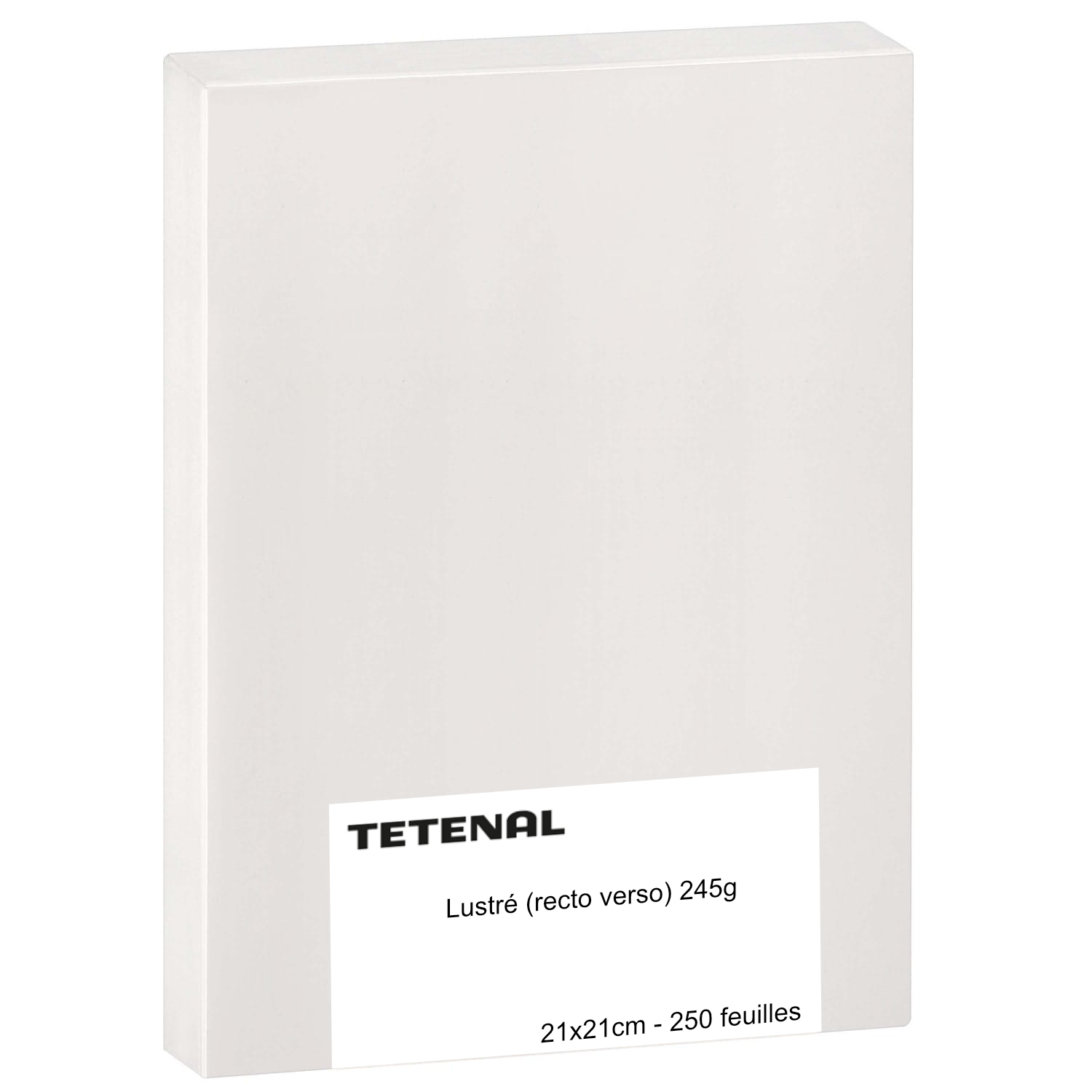 Papier Lustré (recto verso) 245g - 21x21cm pour Epson D1000A (250 feuilles)
