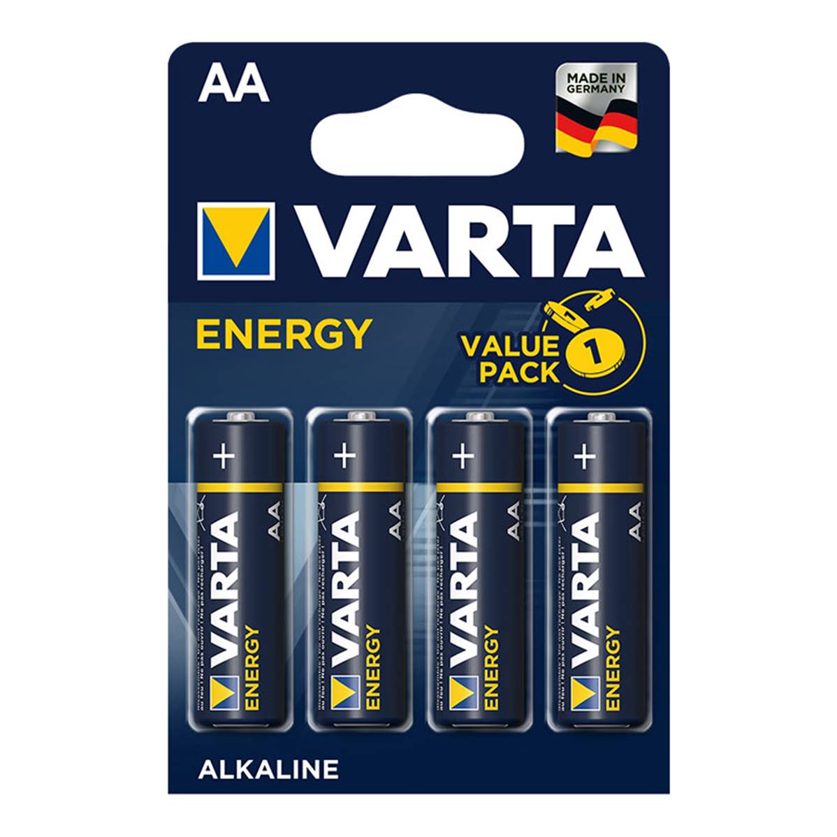 VARTA Piles Energy Alcaline  AA/LR6 x4 - vendu par 20