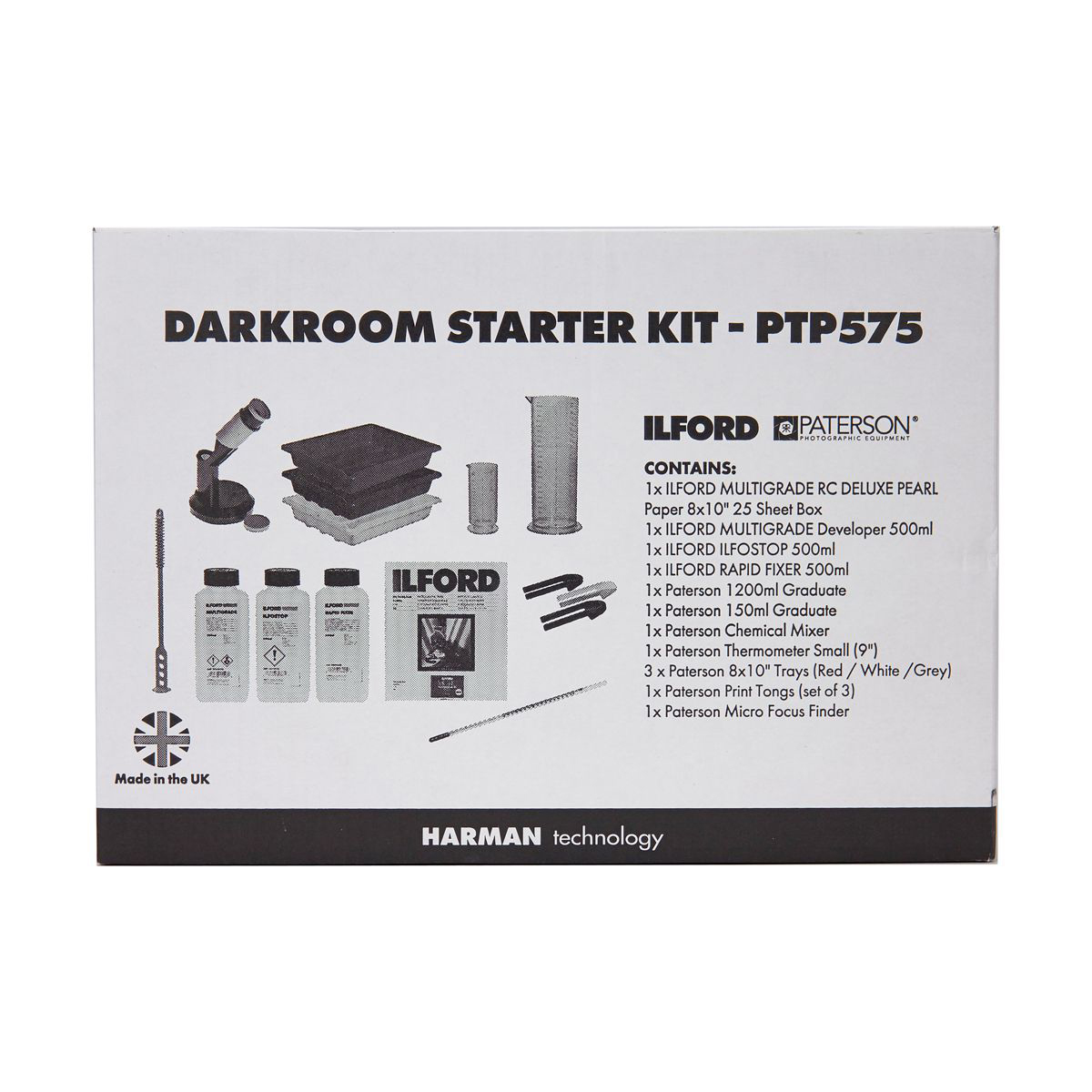 ILFORD PATERSON Chimie Kit de Démarrage Noir et Blanc