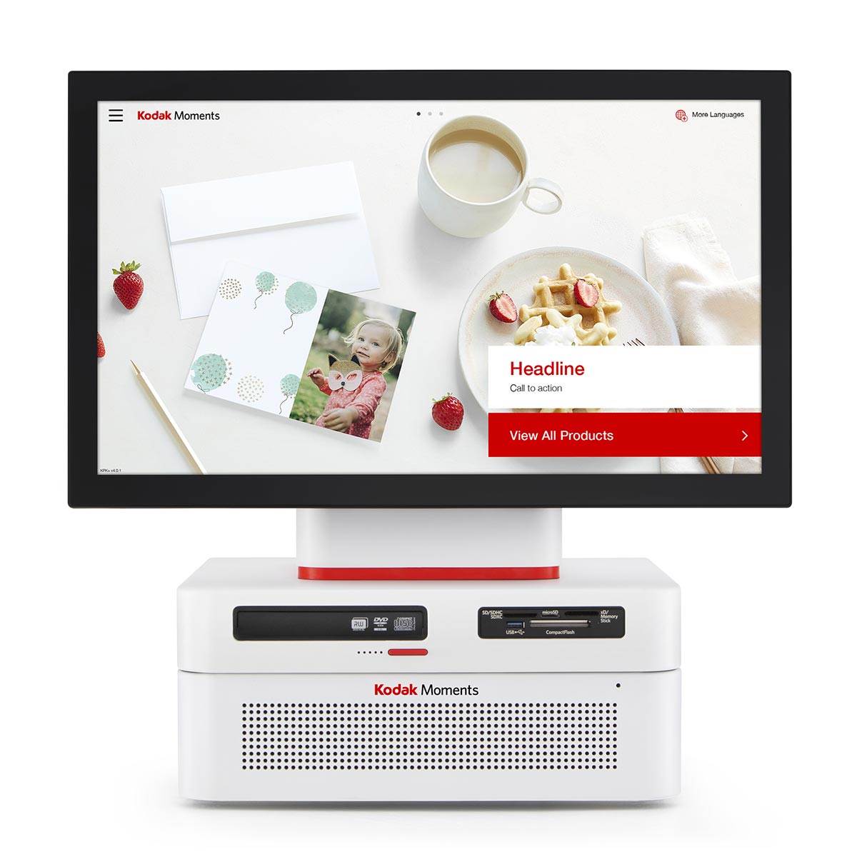 KODAK Pay&Print Borne sans contact avec imprimantes 6900 & 8810