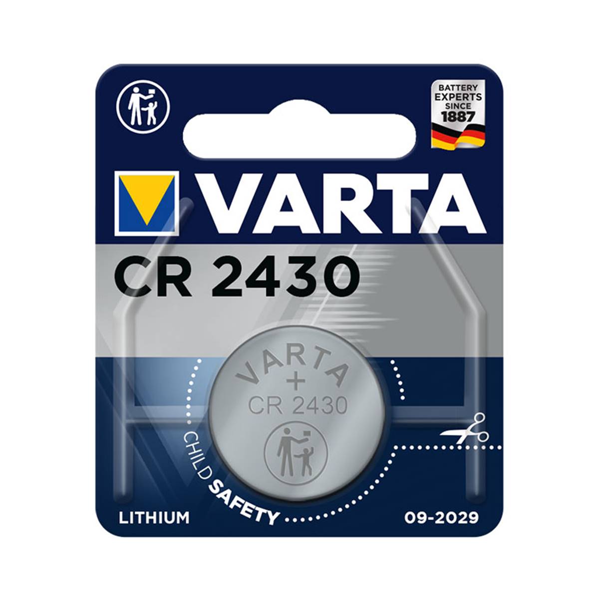 VARTA Piles CR2430 - lithium 3V x1- vendu par 10