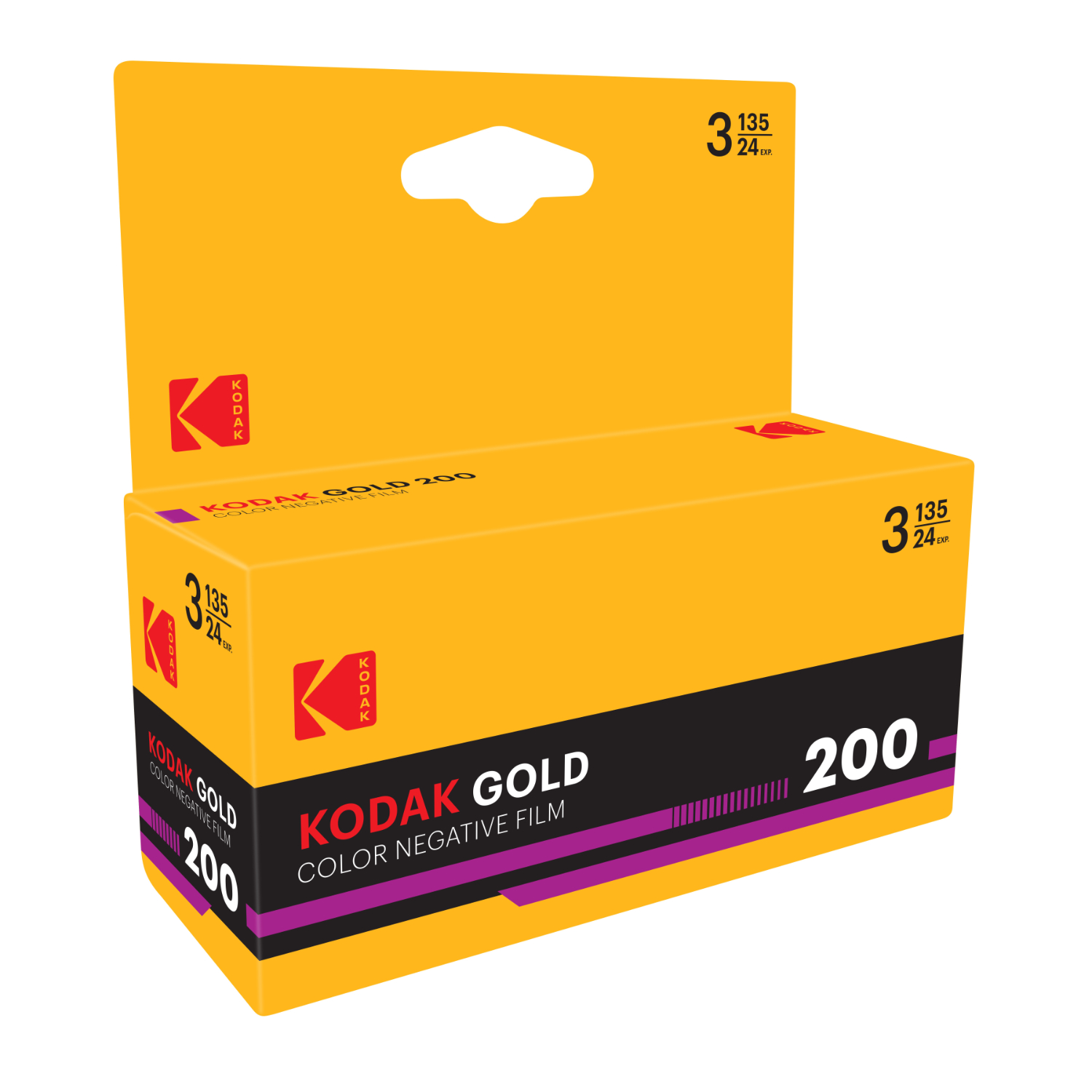 Film négatif couleur Gold 200 135-24 poses - Tripack - Vendu par 10