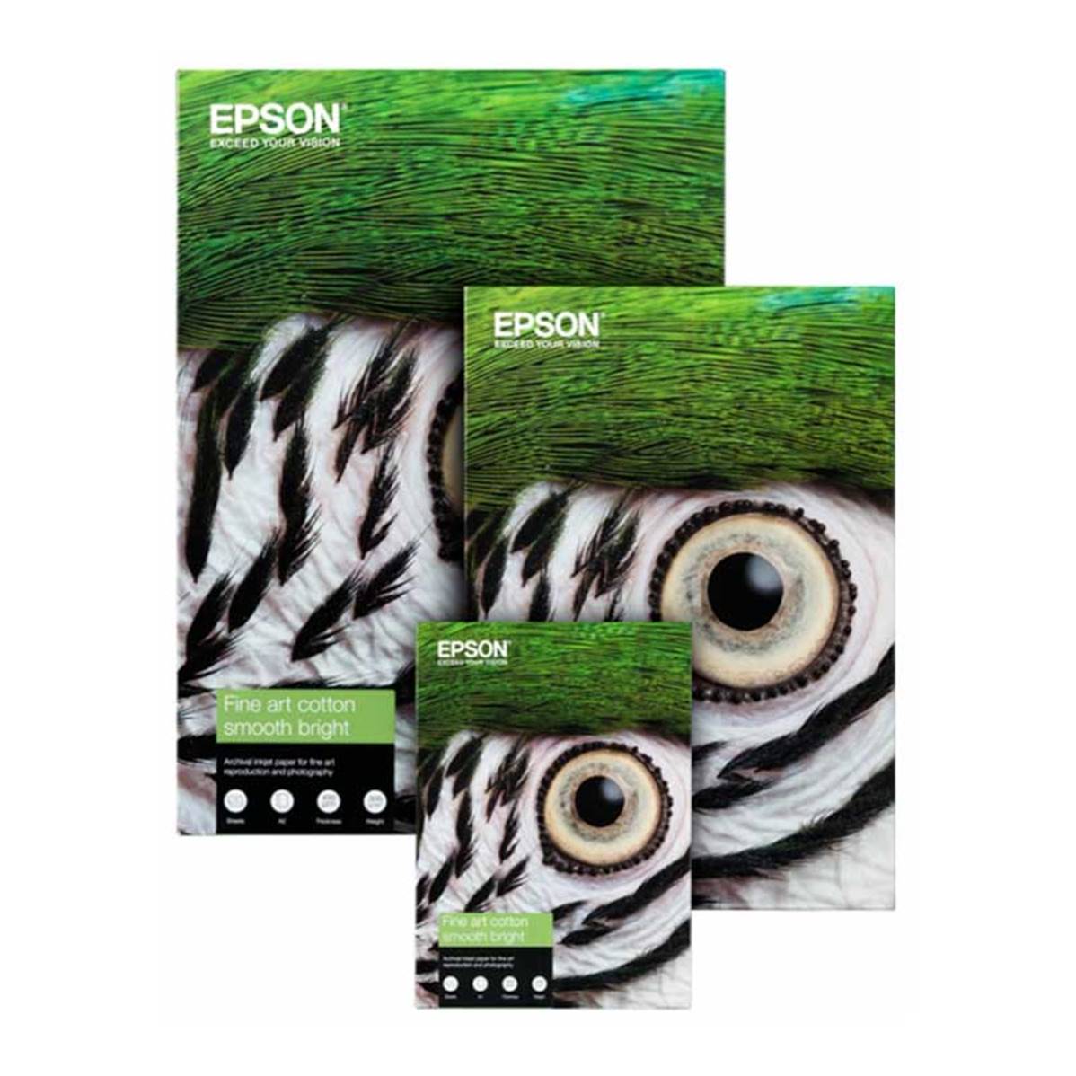 EPSON Papier Fine Art Cotton Smooth Bright Mat 300g A4 25 feuilles