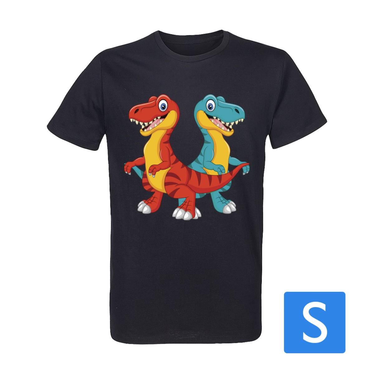 T-Shirt Noir Homme Taille S prétraité pour impression DTG Lot de 10