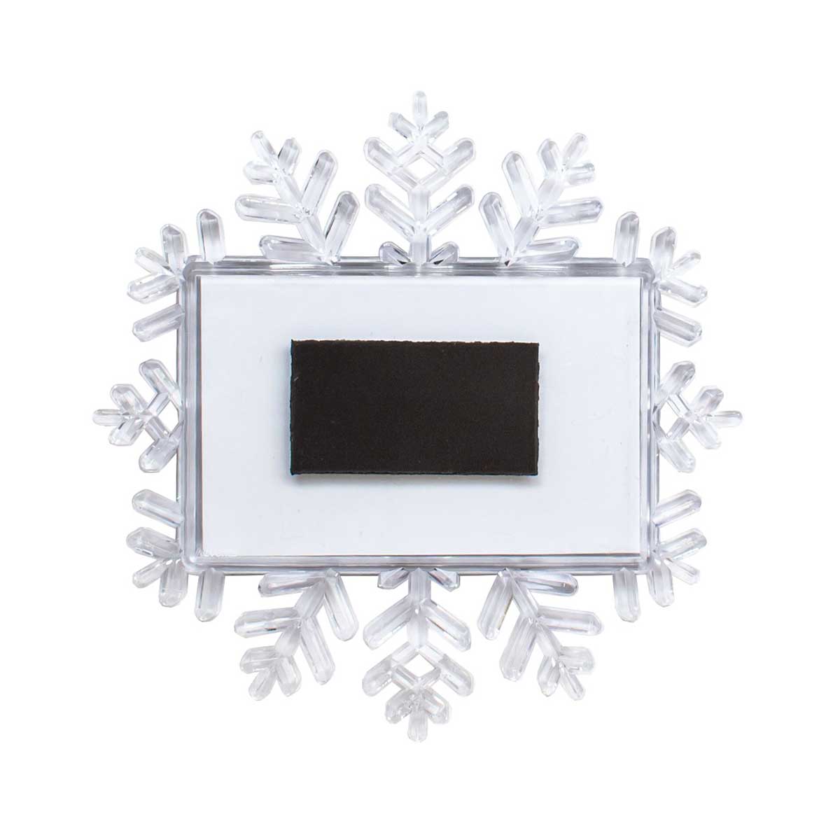 Magnet Flocon de Neige pour photo 45x70 mm - lot de 50