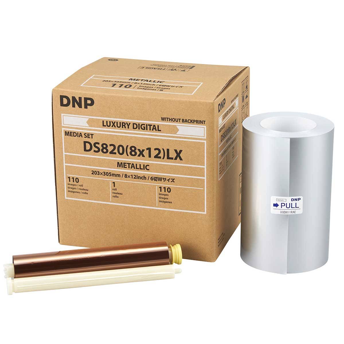 DNP Papier Metallic 20X30 (8x12") pour DS820  - 110 impressions