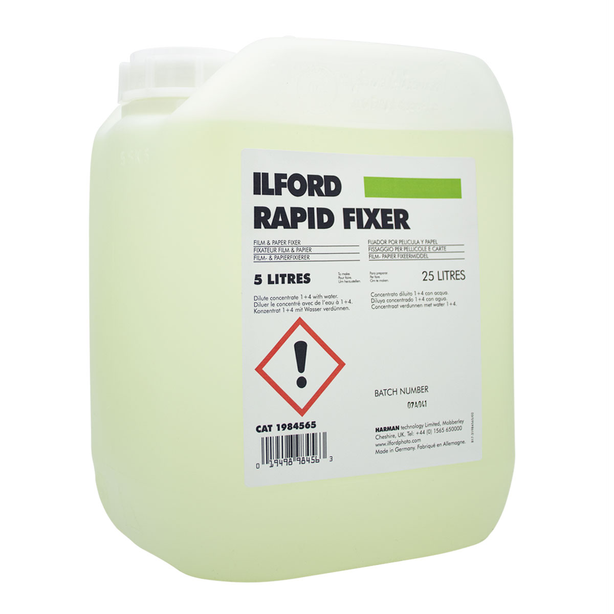 ILFORD Chimie RAPID FIXER 5 Litres