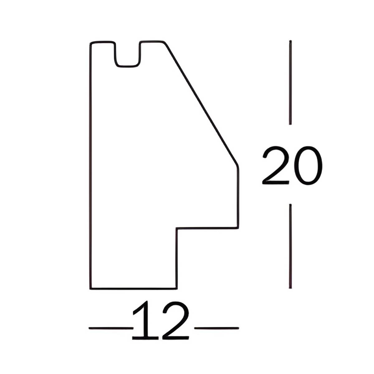 WALTHER Cadre MDF Silhouette 15x20cm naturel - Lot de 4