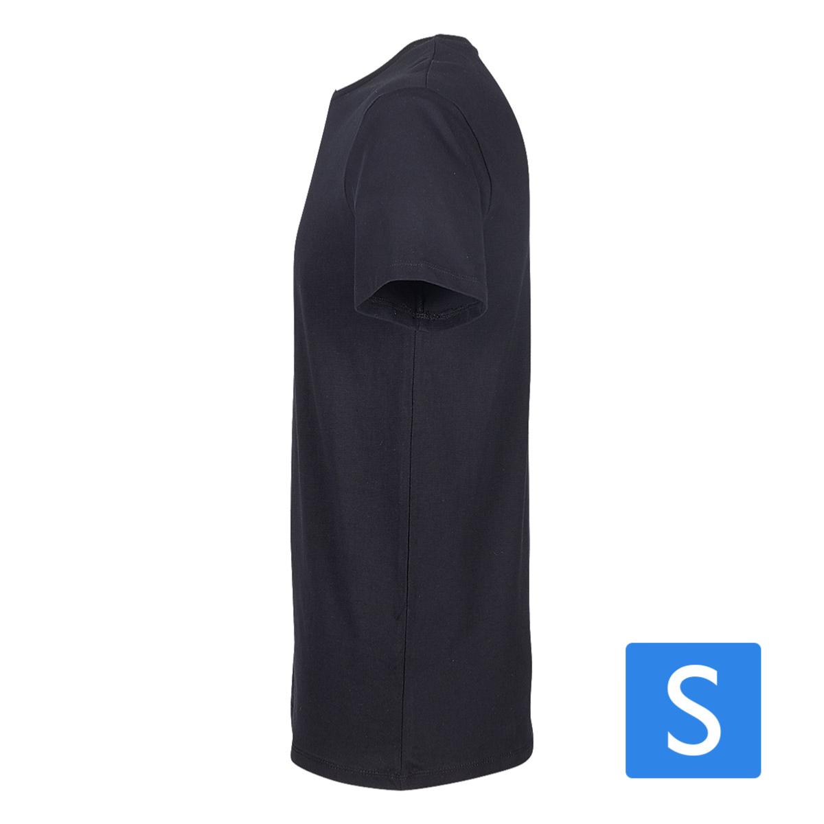 T-Shirt Noir Homme Taille S prétraité pour impression DTG Lot de 10