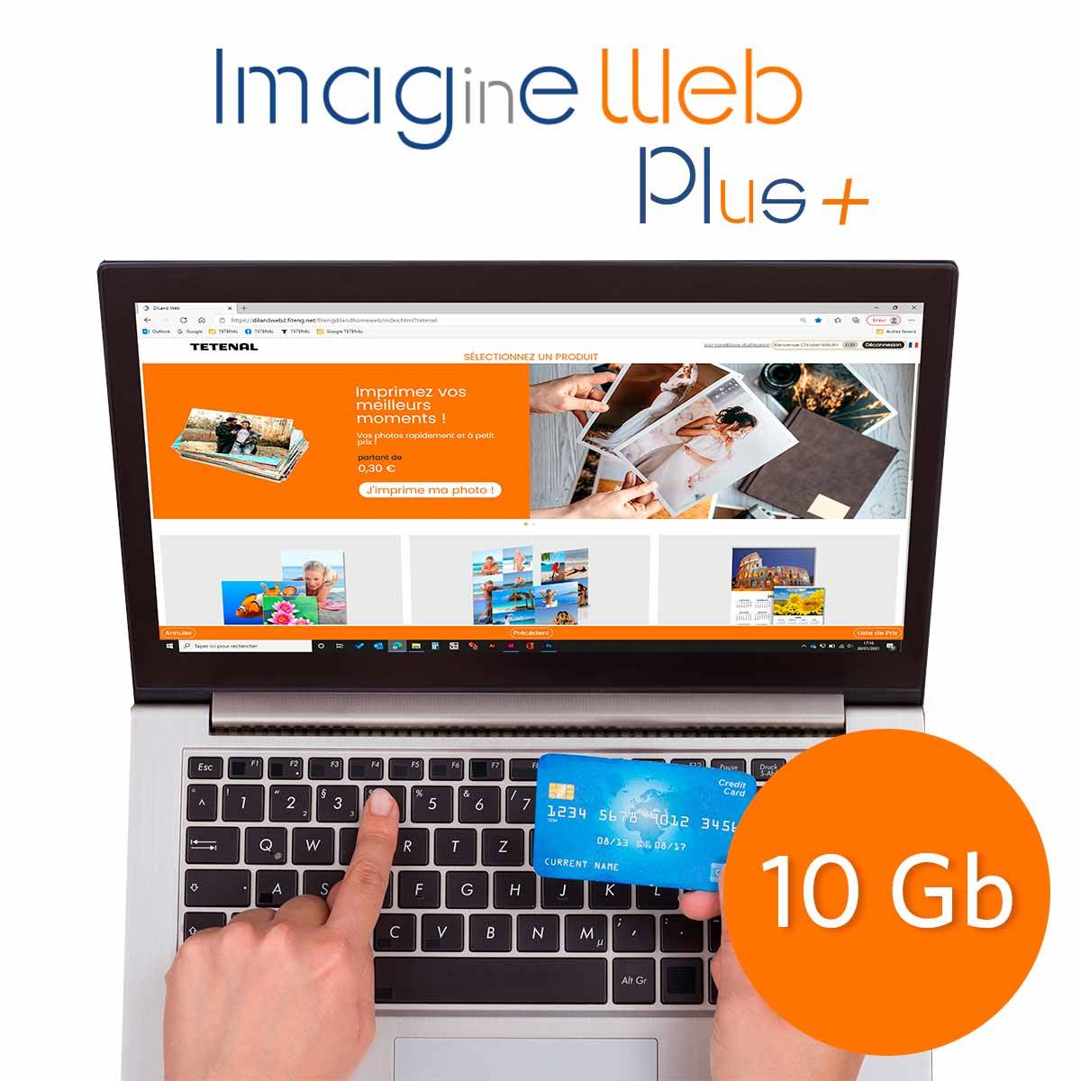 IMAGINE WEB PLUS by Tetenal - Renouvellement de licence 1 an - 10 GB