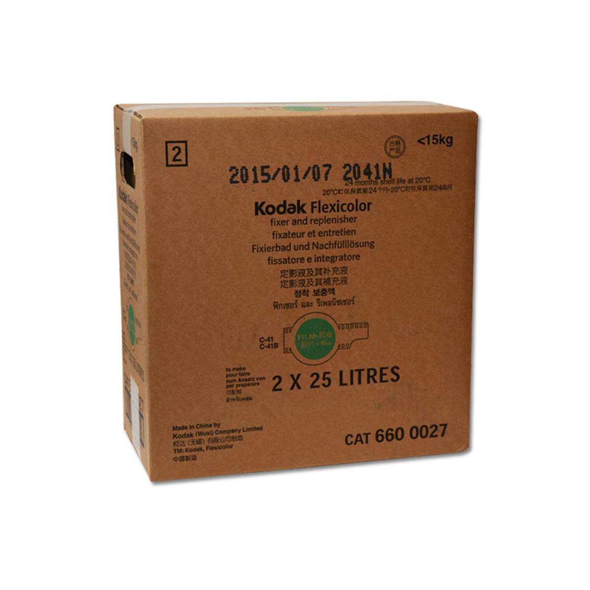 KODAK Chimie FLEXICOLOR C-41 FX 2x25 L  - carton de 2