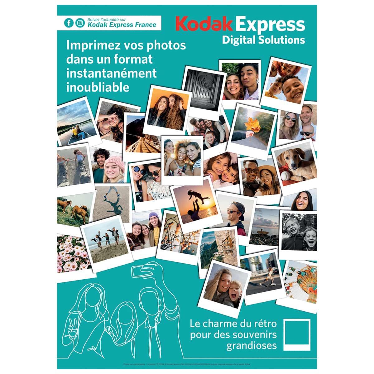 KODAK EXPRESS Poster Photo instantanée 50x70cm